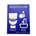 Acrylic Braille Signage Door Sign for Restroom Sign